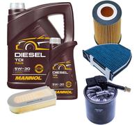 DENCKERMANN Controllo Set MANNOL Diesel TDI 5W-30 6L Per Mercedes C-Klasse