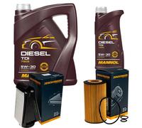 DENCKERMANN Controllo Set MANNOL Diesel TDI 5W-30 6L Per Mercedes C-Klasse