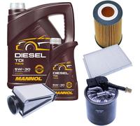 DENCKERMANN Controllo Set MANNOL Diesel TDI 5W-30 6L Per Mercedes C-Klasse