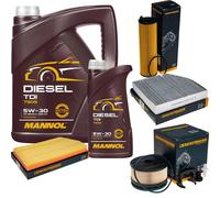 DENCKERMANN Controllo Set MANNOL Diesel TDI 5W-30 6L Per Mercedes E-Klasse