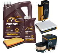 DENCKERMANN Controllo Set MANNOL Diesel TDI 5W-30 6L Per Mercedes E-Klasse