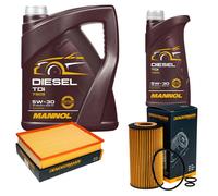 DENCKERMANN Controllo Set MANNOL Diesel TDI 5W-30 6L Per Mercedes Sprinter