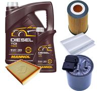 DENCKERMANN Controllo Set MANNOL Diesel TDI 5W-30 6L Per Mercedes Sprinter