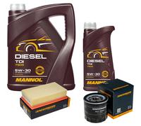 DENCKERMANN Controllo Set MANNOL Diesel TDI 5W-30 6L Per Nissan Juke 1.5 dCi