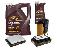 DENCKERMANN Controllo Set MANNOL Diesel TDI 5W-30 6L Per Nissan Qashqai II
