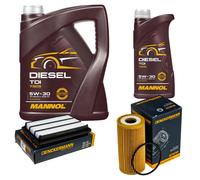 DENCKERMANN Controllo Set MANNOL Diesel TDI 5W-30 6L Per Nissan Qashqai II