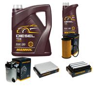 DENCKERMANN Controllo Set MANNOL Diesel TDI 5W-30 6L Per Nissan Qashqai II