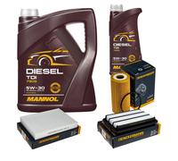 DENCKERMANN Controllo Set MANNOL Diesel TDI 5W-30 6L Per Nissan Qashqai II