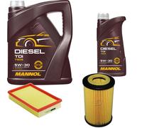 DENCKERMANN Controllo Set MANNOL Diesel TDI 5W-30 6L Per Opel Agila (A) 1.0