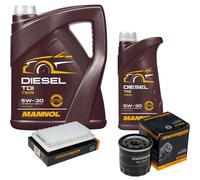 DENCKERMANN Controllo Set MANNOL Diesel TDI 5W-30 6L Per Opel Agila (B) 1.2