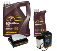 DENCKERMANN Controllo Set MANNOL Diesel TDI 5W-30 6L Per Opel Antara 2.2