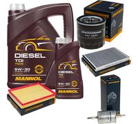 DENCKERMANN Controllo Set MANNOL Diesel TDI 5W-30 6L Per Opel Astra G CC 1.6