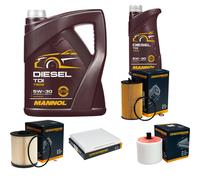 DENCKERMANN Controllo Set MANNOL Diesel TDI 5W-30 6L Per Opel Astra K 1.6