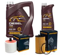DENCKERMANN Controllo Set MANNOL Diesel TDI 5W-30 6L Per Opel Astra K 1.6