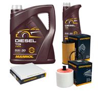 DENCKERMANN Controllo Set MANNOL Diesel TDI 5W-30 6L Per Opel Astra K 1.6