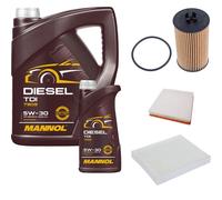 DENCKERMANN Controllo Set MANNOL Diesel TDI 5W-30 6L Per Opel Cascada 1.6