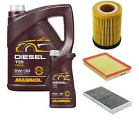DENCKERMANN Controllo Set MANNOL Diesel TDI 5W-30 6L Per Opel Corsa C 1.2