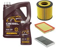 DENCKERMANN Controllo Set MANNOL Diesel TDI 5W-30 6L Per Opel Corsa C 1.8