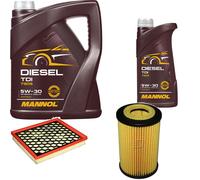 DENCKERMANN Controllo Set MANNOL Diesel TDI 5W-30 6L Per Opel Insignia A