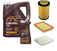 DENCKERMANN Controllo Set MANNOL Diesel TDI 5W-30 6L Per Opel Meriva