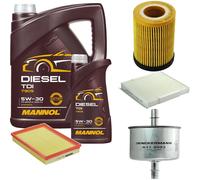 DENCKERMANN Controllo Set MANNOL Diesel TDI 5W-30 6L Per Opel Meriva
