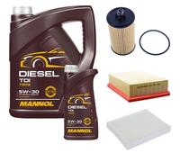DENCKERMANN Controllo Set MANNOL Diesel TDI 5W-30 6L Per Opel Mokka/Mokka X