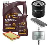DENCKERMANN Controllo Set MANNOL Diesel TDI 5W-30 6L Per Opel Vectra B 1.6i