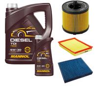 DENCKERMANN Controllo Set MANNOL Diesel TDI 5W-30 6L Per Opel Zafira A 2.2