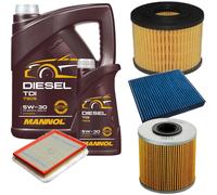 DENCKERMANN Controllo Set MANNOL Diesel TDI 5W-30 6L Per Opel Zafira B 1.7