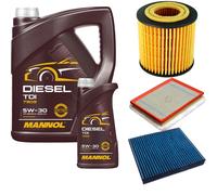 DENCKERMANN Controllo Set MANNOL Diesel TDI 5W-30 6L Per Opel Zafira B 1.9