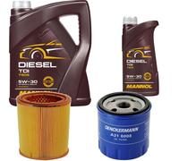 DENCKERMANN Controllo Set MANNOL Diesel TDI 5W-30 6L Per Peugeot 106 II 1.5