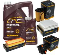 Denckermann Controllo Set mannol Diesel Tdi 5W-30 6L per Peugeot 207 Cc 1.6