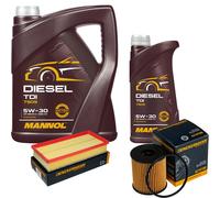 DENCKERMANN Controllo Set MANNOL Diesel TDI 5W-30 6L Per Peugeot 407 SW 2.0