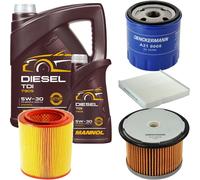DENCKERMANN Controllo Set MANNOL Diesel TDI 5W-30 6L Per Peugeot Partner