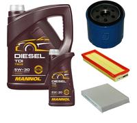 DENCKERMANN Controllo Set MANNOL Diesel TDI 5W-30 6L Per Renault Scénic I