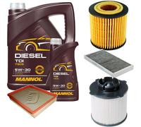 DENCKERMANN Controllo Set MANNOL Diesel TDI 5W-30 6L Per Saab 9-3 Cabriolet
