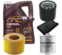 DENCKERMANN Controllo Set MANNOL Diesel TDI 5W-30 6L Per Saab 9-5 Kombi 2.0