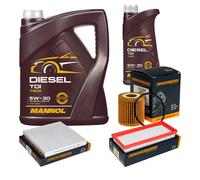 DENCKERMANN Controllo Set MANNOL Diesel TDI 5W-30 6L Per Smart Fortwo Coupe