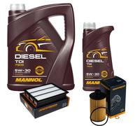DENCKERMANN Controllo Set MANNOL Diesel TDI 5W-30 6L Per Ssangyong Rexton