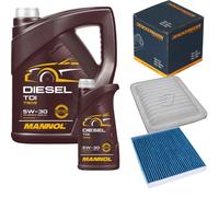 DENCKERMANN Controllo Set MANNOL Diesel TDI 5W-30 6L Per Toyota Auris 1.3