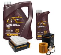 DENCKERMANN Controllo Set MANNOL Diesel TDI 5W-30 6L Per Toyota Auris 1.4