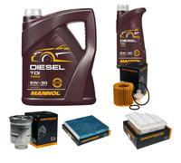 DENCKERMANN Controllo Set MANNOL Diesel TDI 5W-30 6L Per Toyota Auris 1.4