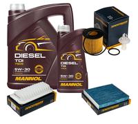 DENCKERMANN Controllo Set MANNOL Diesel TDI 5W-30 6L Per Toyota Yaris 1.3