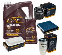 DENCKERMANN Controllo Set MANNOL Diesel TDI 5W-30 6L Per Toyota Yaris 1.4