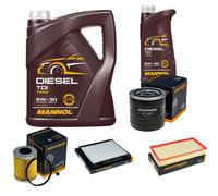 DENCKERMANN Controllo Set MANNOL Diesel TDI 5W-30 6L Per Volvo V40 Kombi 1.9