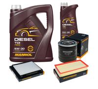 DENCKERMANN Controllo Set MANNOL Diesel TDI 5W-30 6L Per Volvo V40 Kombi 1.9