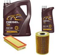 DENCKERMANN Controllo Set MANNOL Diesel TDI 5W-30 6L Per VW Caddy II Kasten