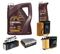 DENCKERMANN Controllo Set MANNOL Diesel TDI 5W-30 6L Per VW EOS 2.0 FSI Golf