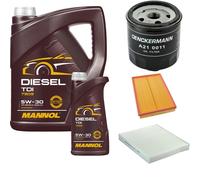 DENCKERMANN Controllo Set MANNOL Diesel TDI 5W-30 6L Per VW Fox 1.4