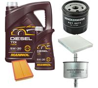 DENCKERMANN Controllo Set MANNOL Diesel TDI 5W-30 6L Per VW Fox 1.4